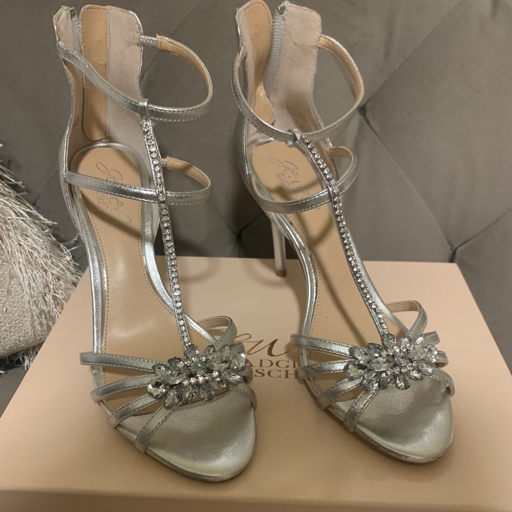 Jewel Badgley Mischka Hazel II Sandal, Silver 8